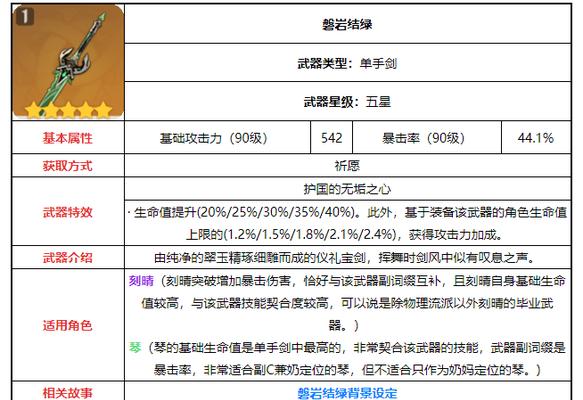 原神磐岩结绿强度分析（探讨原神25磐岩结绿的适用对象及优势）